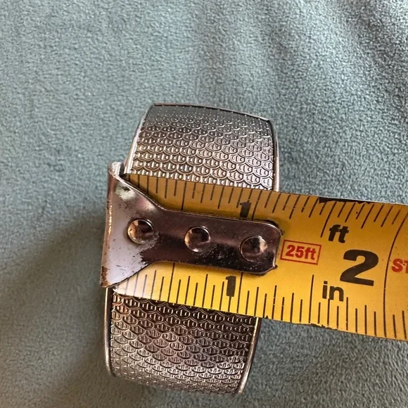 Silver Chunky Cuff Bracelet Owl Park Lane - Picture 5 of 8